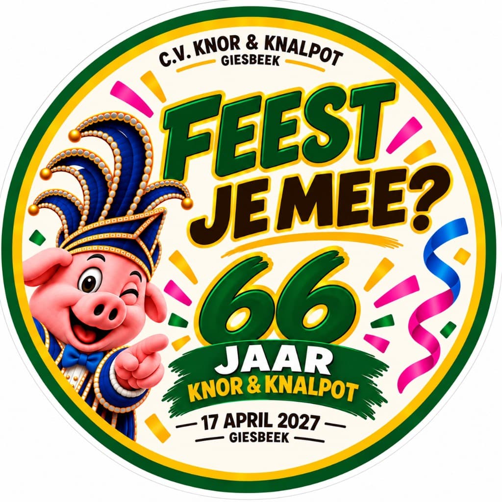 Bierviltje: Feest je mee? 66 jaar Knor & Knalpot — 17 april 2027